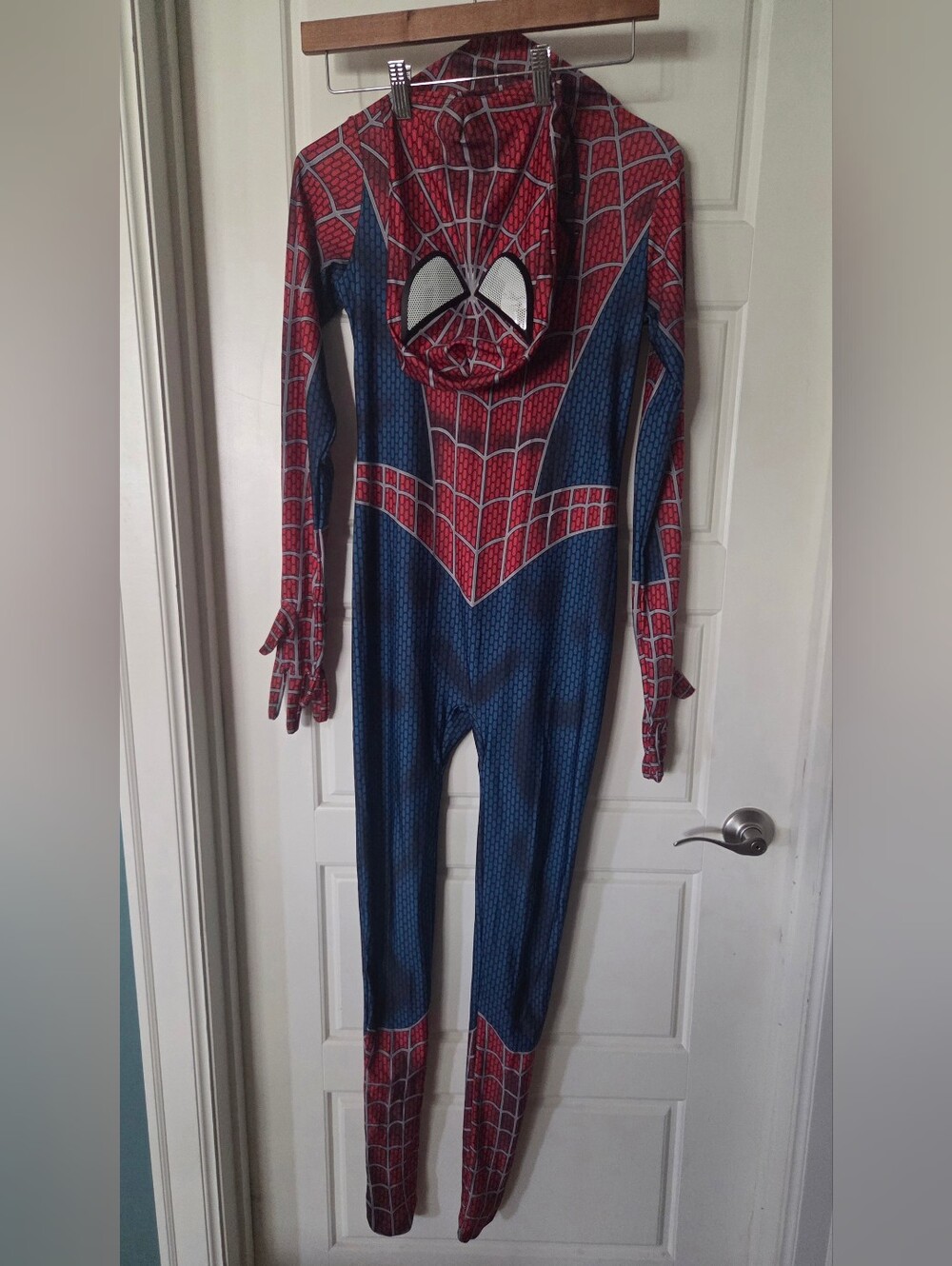 Spiderman Bodysuit +Mask Costume Size M